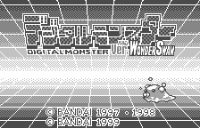 Digital Monster Ver. WonderSwan title screen for WonderSwan